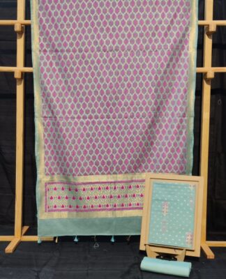 Banarasi Chanderi Cotton Dress Materials (16)