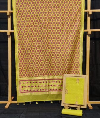 Banarasi Chanderi Cotton Dress Materials (18)
