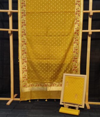 Banarasi Chanderi Cotton Dress Materials (21)