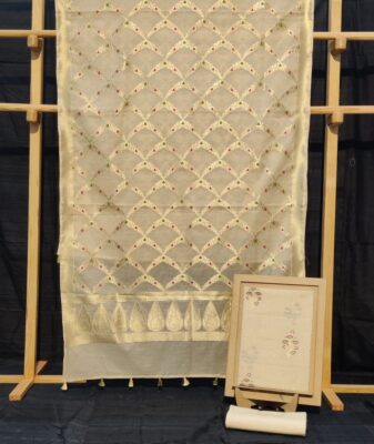 Banarasi Chanderi Cotton Dress Materials (27)