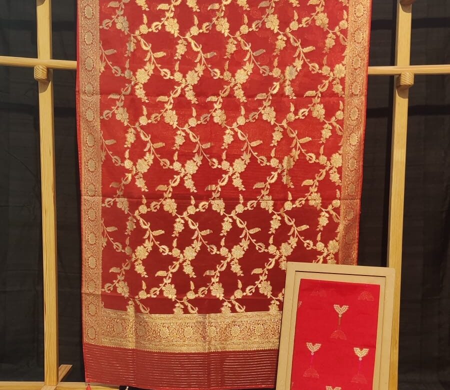Banarasi Chanderi Cotton Dress Materials (35)