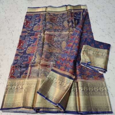 Exclusive Pure Kota Silk With Kalamkari Design (10)