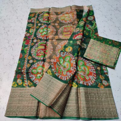 Exclusive Pure Kota Silk With Kalamkari Design (13)