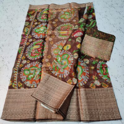 Exclusive Pure Kota Silk With Kalamkari Design (2)
