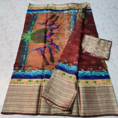 Exclusive Pure Kota Silk With Kalamkari Design (3)