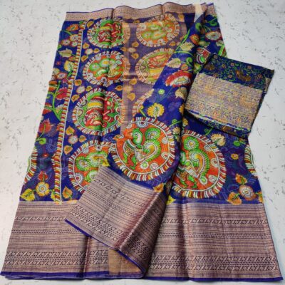 Exclusive Pure Kota Silk With Kalamkari Design (6)