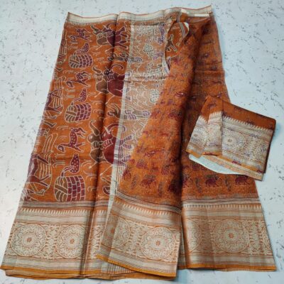 Exclusive Pure Kota Silk With Kalamkari Design (9)