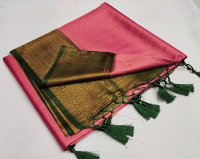 Soft Silk Copper Zari Sarees (6)