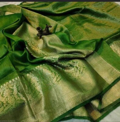 Beautiful Colors In Banras Linen Sarees (17)