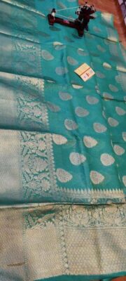 Beautiful Colors In Banras Linen Sarees (7)