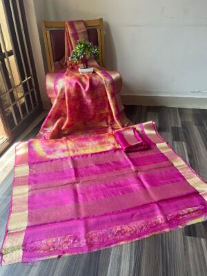 Beautiful Printed Tussar Silk Sarees (1)
