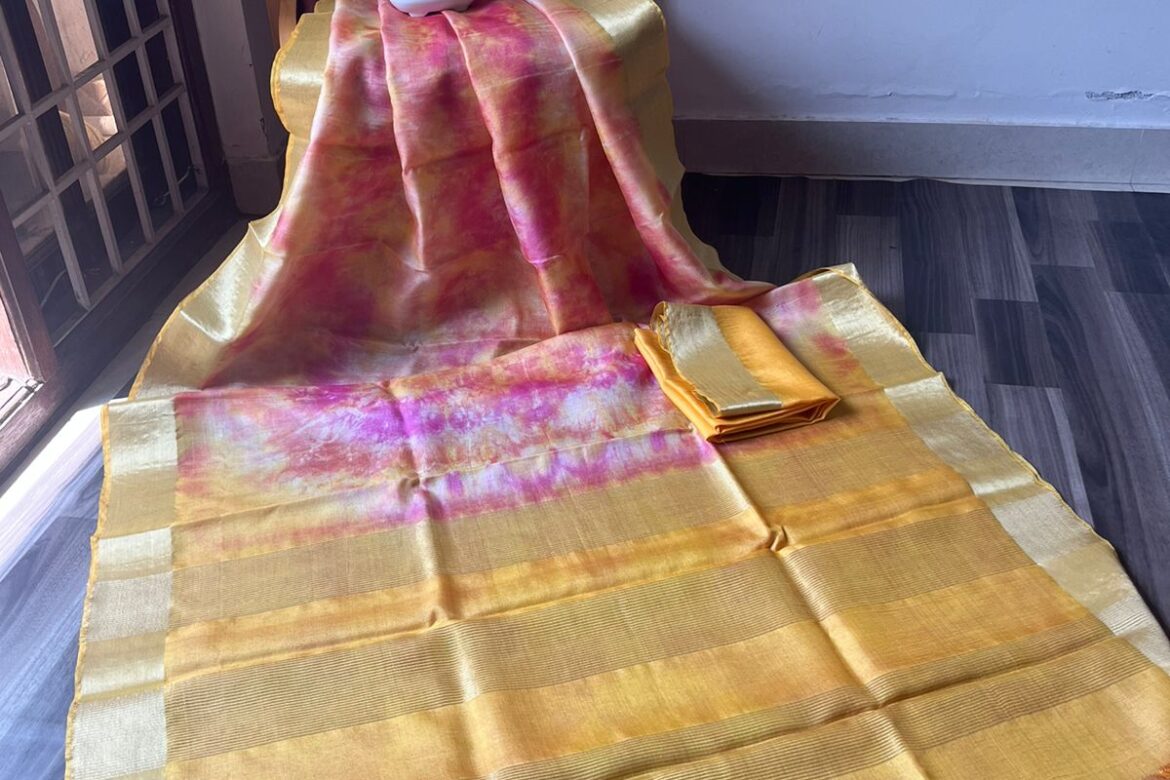 Beautiful Printed Tussar Silk Sarees (10)