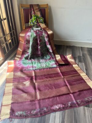 Beautiful Printed Tussar Silk Sarees (2)