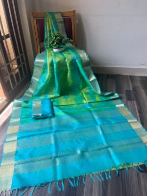 Beautiful Printed Tussar Silk Sarees (3)