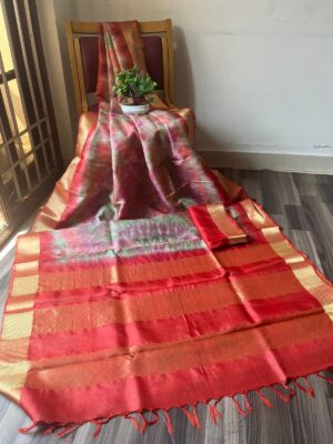 Beautiful Printed Tussar Silk Sarees (6)