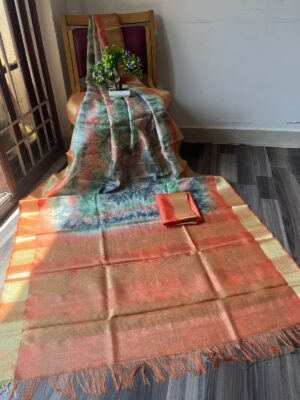 Beautiful Printed Tussar Silk Sarees (7)