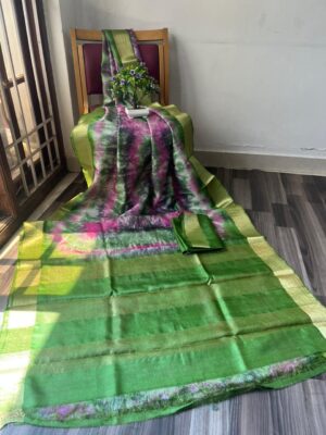 Beautiful Printed Tussar Silk Sarees (9)