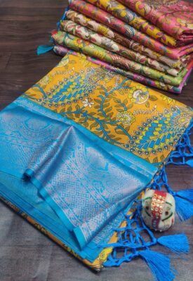 Fabulous Collection Soft Silk Kalamkari Sarees (11)