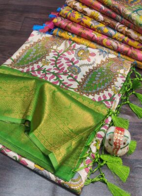 Fabulous Collection Soft Silk Kalamkari Sarees (9)