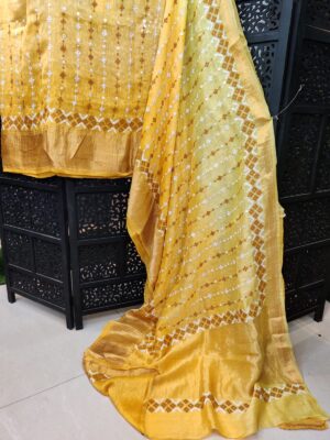Premium Quality Pure Silk Linen Sarees (9)