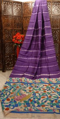 Pure Desi Tussar Silk Shibori Dyeing Sarees (24)