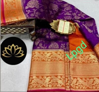 Pure Dupion Silk Sarees With Blouse (10)