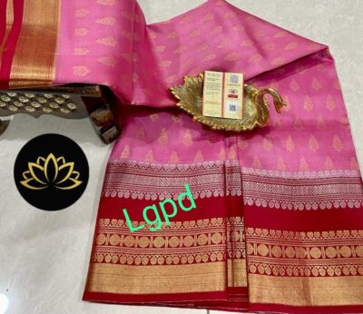 Pure Dupion Silk Sarees With Blouse (11)