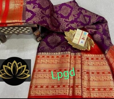 Pure Dupion Silk Sarees With Blouse (8)