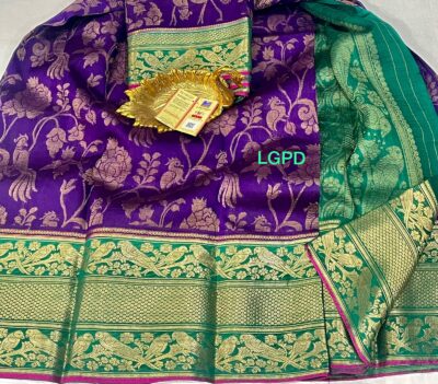 Pure Dupion Silk Sarees With Blouse (9)