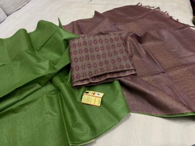 Pure Tussar Fancy Sarees With Blouse (13)