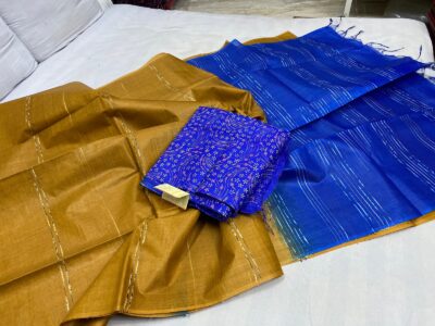 Pure Tussar Fancy Sarees With Blouse (2)