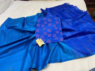 Pure Tussar Fancy Sarees With Blouse (4)