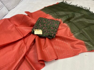 Pure Tussar Fancy Sarees With Blouse (6)