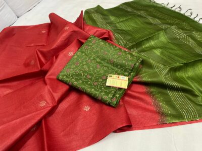 Pure Tussar Fancy Sarees With Blouse (7)