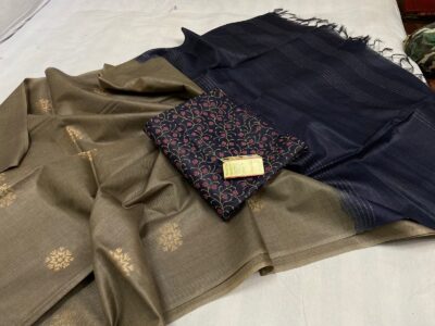 Pure Tussar Fancy Sarees With Blouse (9)