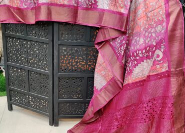 Pure Tussar With Paraah Anchal Sarees (16)