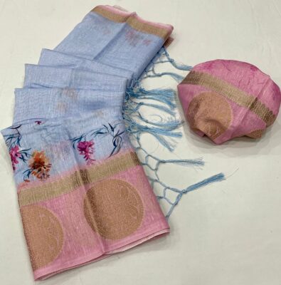 Soft Cotton Silk Weaving Sarees (3)