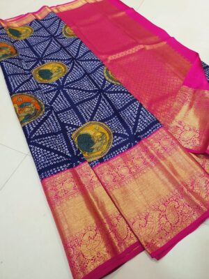 All New Designs Kanchipuram Pure Silk Kalamkari Sarees (11)