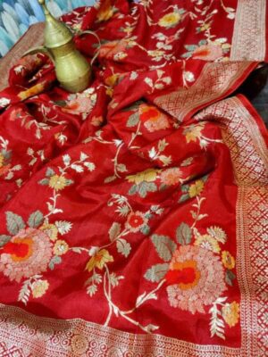 Banarasi Silk Meenakari Weaving Sarees (10)