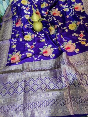 Banarasi Silk Meenakari Weaving Sarees (4)