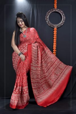 Designer Modal Silk Ajrakh Sarees (17)
