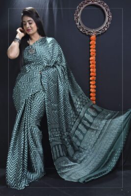 Designer Modal Silk Ajrakh Sarees (3)