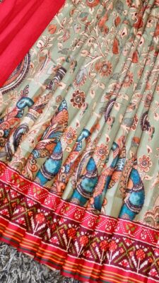 Exclusive Banaras Semi Silk Lehangas (14)