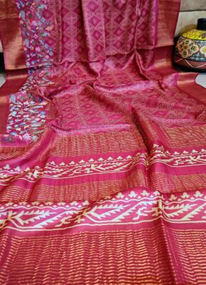 Exclusive Collection Handloom Zari Tussar Silk Sarees (14)