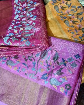 Exclusive Collection Handloom Zari Tussar Silk Sarees (19)