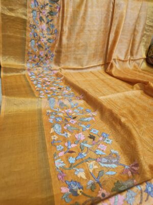 Exclusive Collection Handloom Zari Tussar Silk Sarees (5)