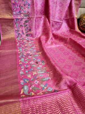 Exclusive Collection Handloom Zari Tussar Silk Sarees (6)