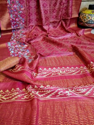 Exclusive Collection Handloom Zari Tussar Silk Sarees (9)