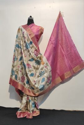Exclusive Prints In Tussar Silk (1)