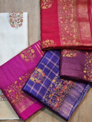 Exclusive Pure Tussar Silk Embroidary Pitchwai Border (11)